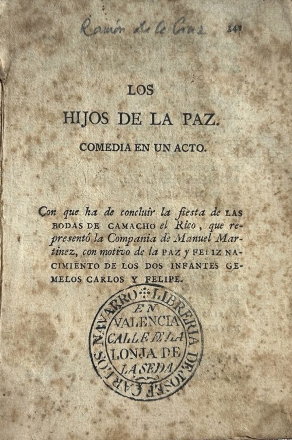 hijos de la paz ramon de la cruz 1